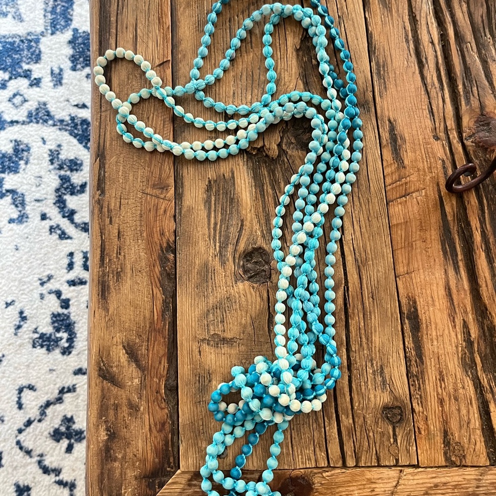 Turquoise wrap necklace! Different shades